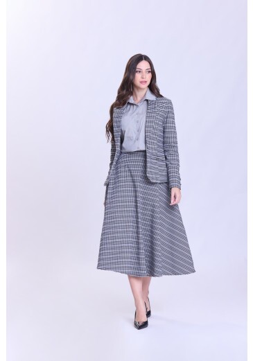 Blazer Izabel Em Alfaiataria Tweed Preto Hapuk Outono/Inverno 2026