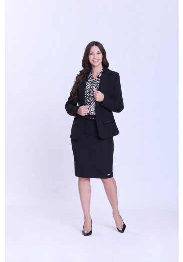 Blazer Ofélia Em Tecido Plano Alfaiataria Preto Hapuk Outono/Inverno 2026