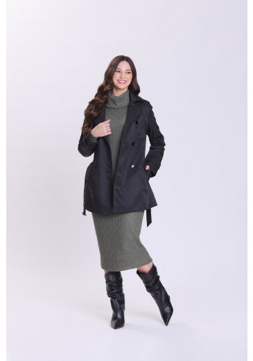 Trench Coat Dalva Preto Hapuk Outono/Inverno 2026