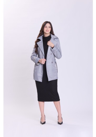 Trench Coat Dalva Cinza Hapuk Outono/Inverno 2026