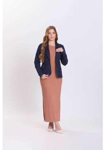 Blazer Maitê Em Jeans Escuro Hapuk Outono/Inverno 2026
