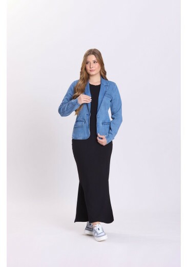 Blazer Maitê Em Jeans Claro Hapuk Outono/Inverno 2026