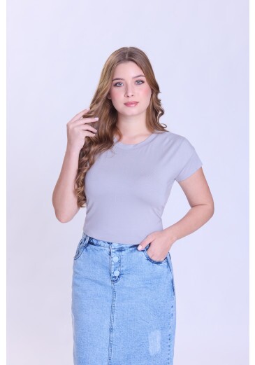 Blusa Sol Em Malha Cinza Hapuk Outono/Inverno 2026