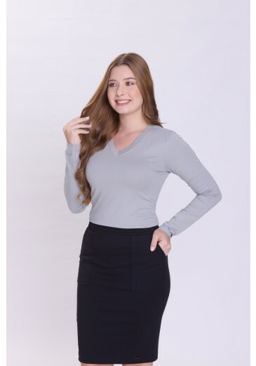 Blusa Margarida Em Malha Cinza Hapuk Outono/Inverno 2026