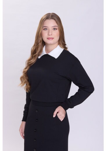 Blusa Jennifer Em Moletinho Preto Hapuk Outono/Inverno 2026