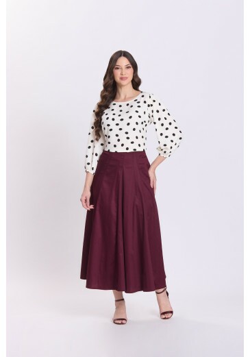 Blusa Carla Em Tecido Plano De Viscose Branco Hapuk Outono/Inverno 2026