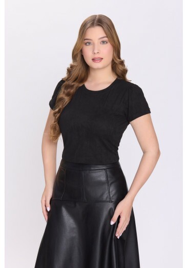 Blusa Luma Em Malha Suede Preto Hapuk Outono/Inverno 2026