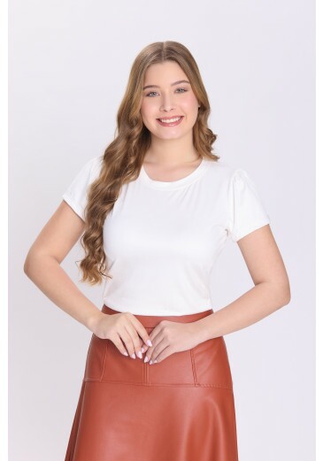 Blusa Luma Em Malha Suede Off White Hapuk Outono/Inverno 2026