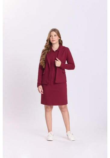Blazer Zilda Em Moletinho Bordô Hapuk Outono/Inverno 2026