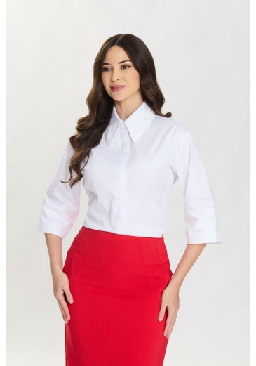 Camisa Ana Claudia Em Tricoline Branco Hapuk Primavera/Verão 2027