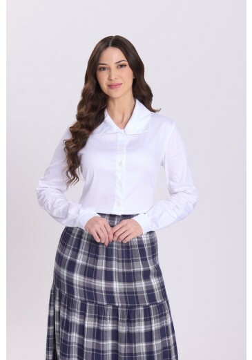 Camisa Sasha Em Tricoline Branco Hapuk Outono/Inverno 2026