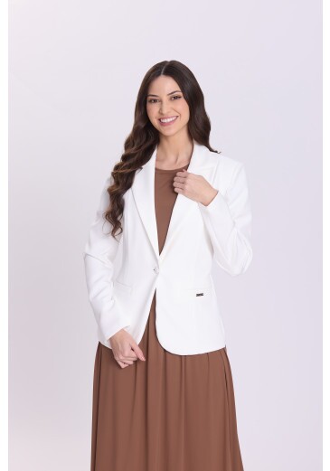Blazer Tereza Em Alfaiataria Off White Hapuk Outono/Inverno 2026