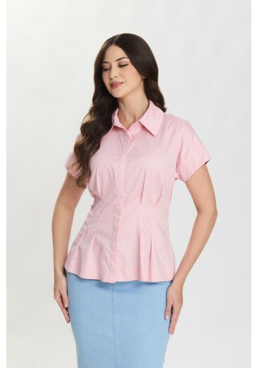 Blusa Bia Em Tecido Plano Rosa Hapuk Primavera/Verão 2027