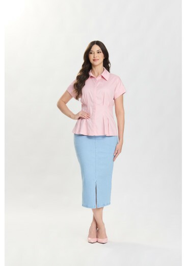 Saia Camélia Em Jeans Claro Hapuk Primavera/Verão 2027