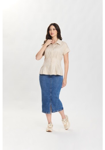 Saia Camélia Em Jeans Escuro Hapuk Primavera/Verão 2027
