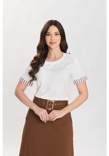 Blusa Deise Em Malha Algodão Marrom Hapuk Primavera/Verão 2027