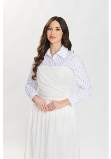 Top Kiara Em Tecido Tricoline Off White Hapuk Primavera/Verão 2027