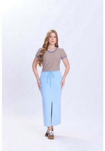Saia Pâmela Em Jeans Color Azul Hapuk Primavera/Verão 2027