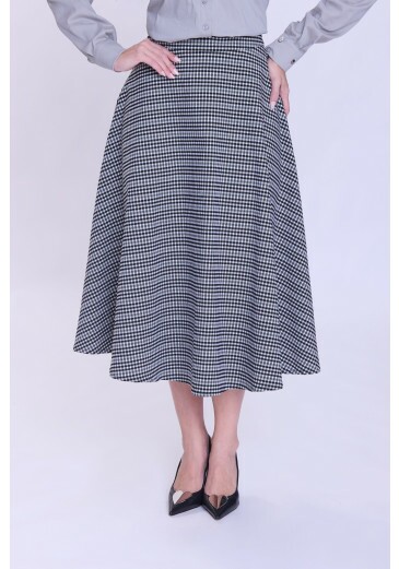 Saia Salete Em Alfaiataria Tweed Preto Hapuk Outono/Inverno 2026