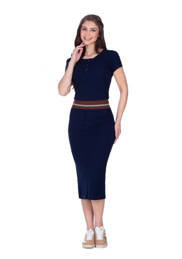 Conjunto Avalon Em Malha Jeans Escuro Hapuk Primavera/Verão 2026