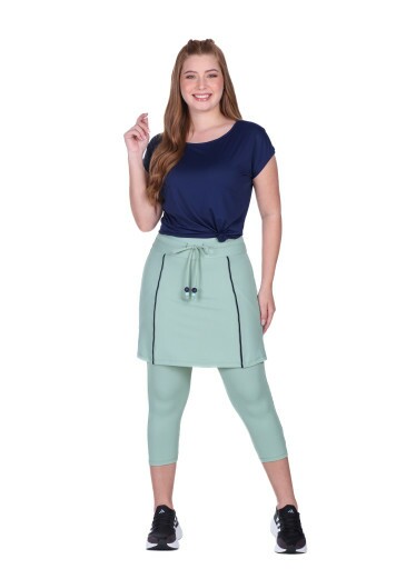 Conjunto Georgia Em Malha Com Proteção UV Azul Marinho Hapuk Primavera/Verão 2026