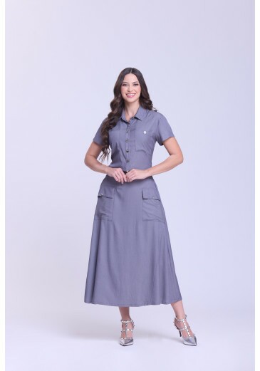 Conjunto Louise Em Tecido Plano Cinza Hapuk Outono/Inverno 2026