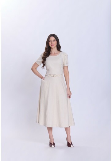 Conjunto Milena Em Plano De Linho Crú Hapuk Primavera/Verão 2027