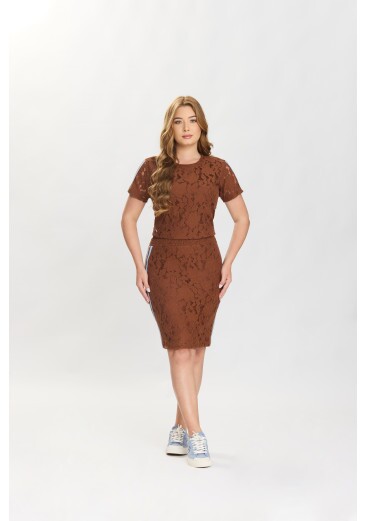 Conjunto Melissa Em Renda Marrom Hapuk Primavera/Verão 2027