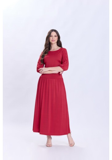 Conjunto Olga Em Malha Fria Bordô Hapuk Primavera/Verão 2027