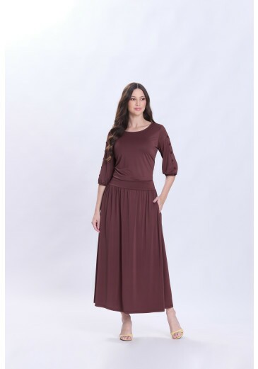 Conjunto Olga Em Malha Fria Marrom Hapuk Primavera/Verão 2027