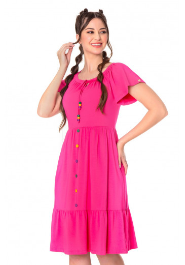 Vestido Roberta Em Malha Pink Hapuk Primavera/Verão 2023