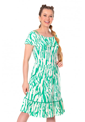 Vestido Pietra Detalhes em Corrente Verde Hapuk Primavera/Verão 2023 