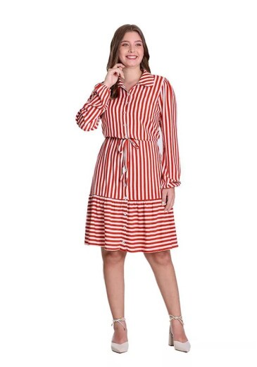 Vestido Thayla Em Viscose Telha Hapuk Outono/Inverno 2025