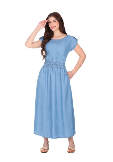 Vestido Jady Em Jeans Claro Hapuk Primavera/Verão 2026