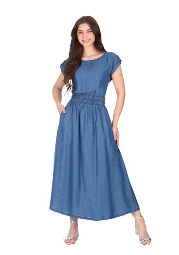 Vestido Jady Em Jeans Azul Hapuk Primavera/Verão 2026