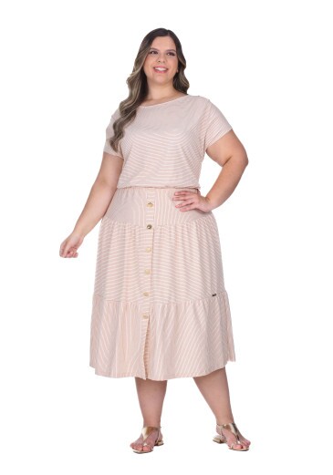Vestido Jessy Em Malha Mostarda Hapuk  Primavera/Verão 2026