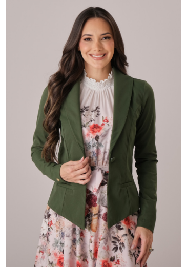 Blazer Rebeca Em Alfaiataria Verde Tata Martello Outono/Inverno 2025