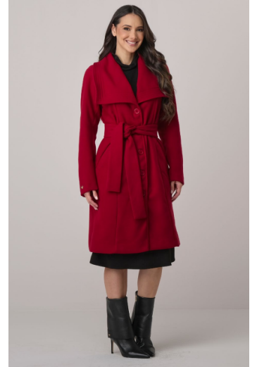 Casaco Amelia Em La Batida Vermelho Tata Martello Outono/Inverno 2026