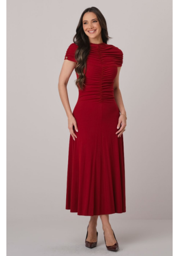Vestido Tainara Em Stella Maris Vermelho Tata Martello Outono/Inverno 2026
