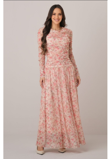 Vestido Raquel Em Tule Floral Tata Martello Outono/Inverno 2026