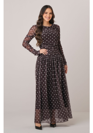 Vestido Raquel Em Tule Poa Tata Martello Outono/Inverno 2026