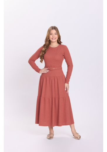 Vestido Latifa Em Malha Telha Hapuk Outono/Inverno 2026