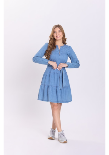 Vestido Nina Em Jeans Claro Hapuk Outono/Inverno 2026