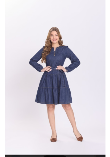 Vestido Nina Em Jeans Escuro Hapuk Outono/Inverno 2026