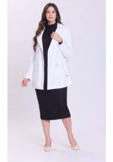Trench Coat Dalva Em Tecido Plano Branco Hapuk Outono/Inverno 2026
