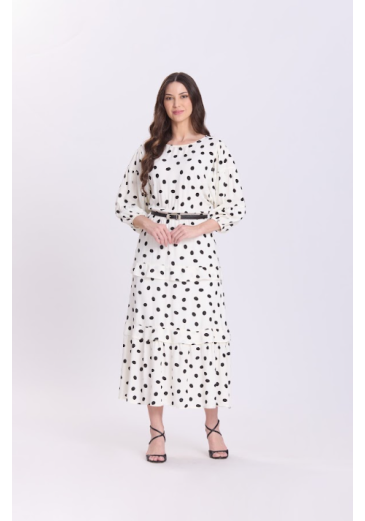 Vestido Shirlene Em Viscose Preto Hapuk Outono/Inverno 2026