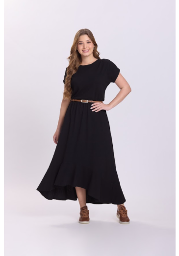 Vestido Hanna Em Malha Preto Hapuk Outono/Inverno 2026