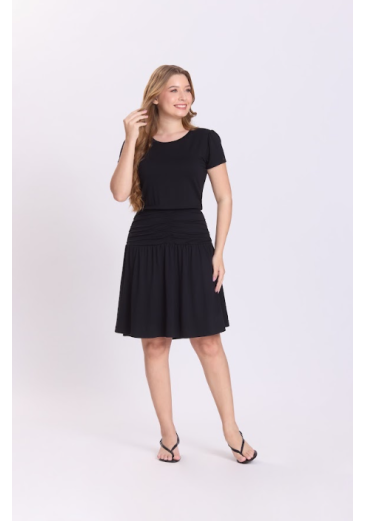 Vestido Fabiele Em Malha Preto Hapuk Outono/Inverno 2026