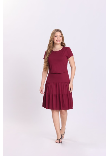 Vestido Sandy Em Malha Bordo Hapuk Outono/Inverno 2026