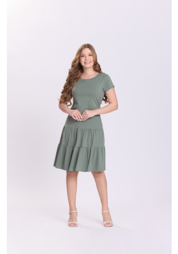Vestido Sandy Em Malha Verde Hapuk Outono/Inverno 2026